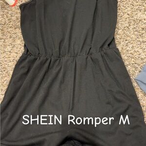 SHEIN Black One Piece Romper